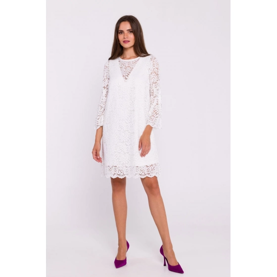 Dámske šaty S380 krémové - Stylove