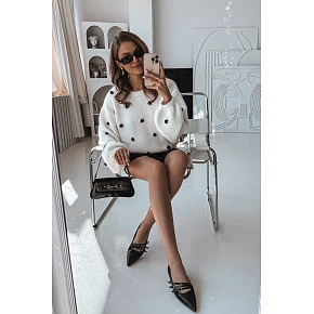 Lakované baleríny KL2913 Palenna čierna - Sweet Shoes