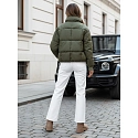 Kurtka damska zimowa krótka pikowana VIBEGIRL zielona FashionStreet TY4946
