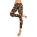 Dámske jeansy Trendy Army skinnies 0000K600-273A khaki vzor - Koucla