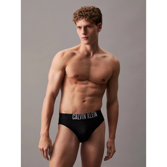 Pánske plavky KM0KM01057 BEH čierne - Calvin Klein