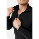 Pánska mikina Merino Active Zip 250 čierna - Rough Radical