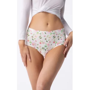 Dámske nohavičky Simple Maxi Jasmine Ecru mix vzor - Julimex