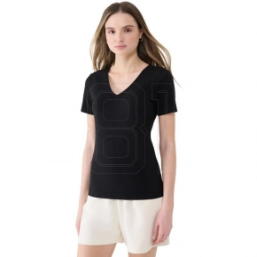 Dámske Slim fit tričko 4FWSS25TTSHF1990 20S Čierna - 4F