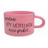 pretože BYŤ UČITEĽKOU nie je zadok... - ružový hrnček makronka 200 ml