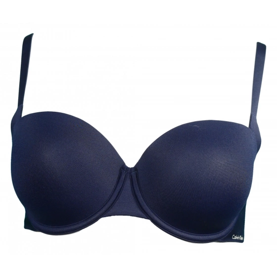 Podprsenka balkónová QF1833E-0PP modrá - Calvin Klein