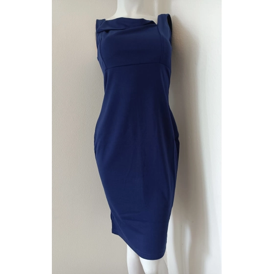 Dámske puzdrové šaty 19174 tmavo modré - Koucla