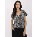 Blúzka D73771M11171B čierno-biela - Sublevel