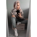 Dámske vysoké tenisky GG274013 Biela s čiernou - Big Star