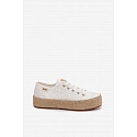 Čipkové tenisky espadrilky LCW-26-31-4326 biele - Lee Cooper