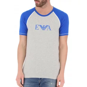 Pánske tričko 110811 0P529 00048 šedomodrá - Emporio Armani