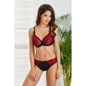 Dámska podprsenka Arianna Červená s čiernou - Jagoda
