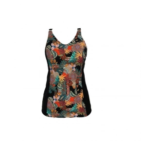 Jednodielne plavky 085 B1D181 čierne s potlačou - Shepa