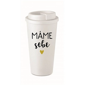 MÁME SEBE - bílý termohrnek 475 ml