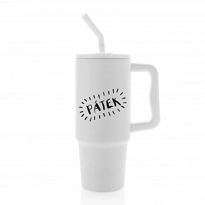 PÁTEK - bílý cestovní termohrnek 900 ml  