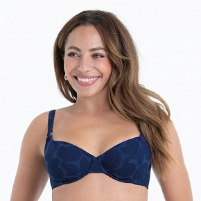 Dámská plavková podprsenka Rubina Top Bikini - horní díl 8802-1 navy blue - RosaFaia