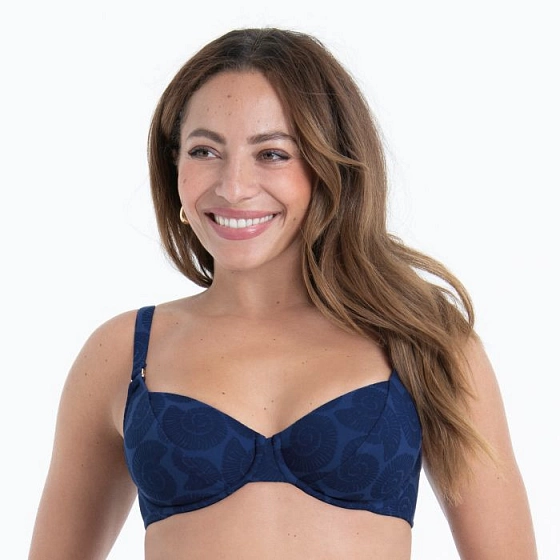 Dámská plavková podprsenka Rubina Top Bikini - horní díl 8802-1 navy blue - RosaFaia