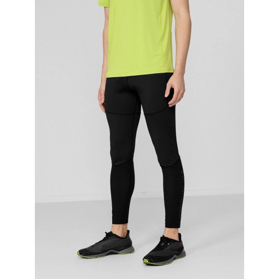 Pánske bežecké legíny H4L22-SPMF011 čierne - 4F