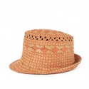 Unisex plážový klobúk sk21146-1 Béžovo-oranžová - Art Of Polo