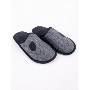 Pánske šľapky OKL-0107F-3400 Čierna so šedou - Yoclub