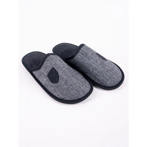 Pánske šľapky OKL-0107F-3400 Čierna so šedou - Yoclub