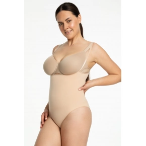 Dámske body 419 Seamless Open Béžová - Julimex Dámske body 419 Seamless Open Béžová - Julimex