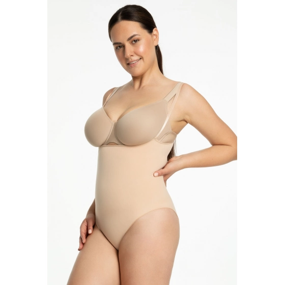 Dámske body 419 Seamless Open Béžová - Julimex
