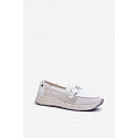Dámske kožené mokasíny D&A TW210 biele - S.Barski