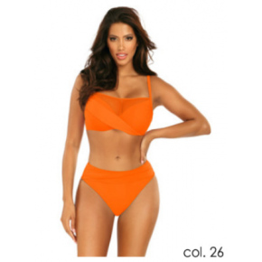 Dámske dvojdielne plavky Fashion 16 S1002N2-26c, oranžová - Self