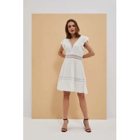 Dámske šaty L-SU-4045 biele - Moodo