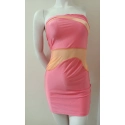 Dámske sexy šaty ISF2213 ružové - Koucla