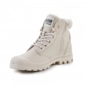 Dámske zateplené členkové topánky Pampa Hi Snow Warm W 94380-175-M Ecru - Palladium