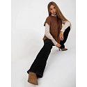Dámska vesta D90027W90785B2 hnedá - FPrice