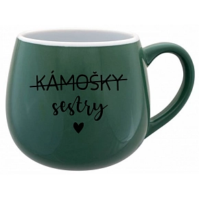 KÁMOŠKY SESTRY - zelený keramický hrníček 300 ml