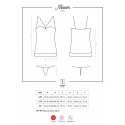 Elegantná košieľka Miamor chemise tyrkys - Obsessive