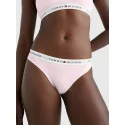 Dámske tangá LOGO WAISTBAND THONG UW0UW03835TOG svetlo ružové - Tommy Hilfiger