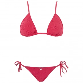 Dámske dvojdielne plavky 262616 4R323 01975 malinové - Emporio Armani