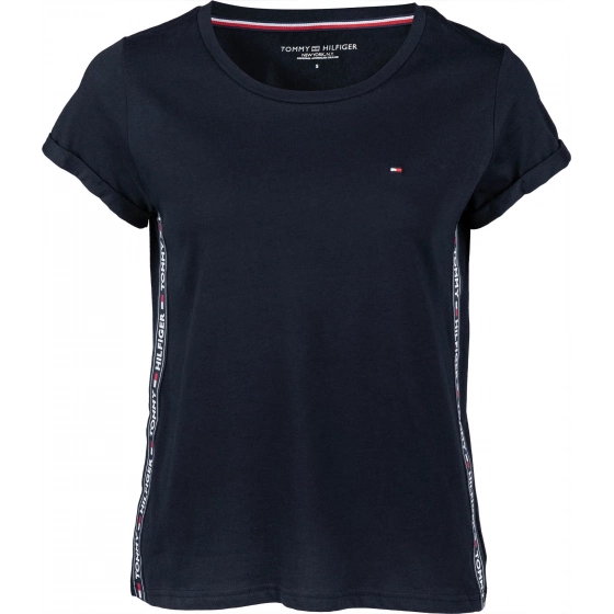 Dámské krátké tričko UW0UW01374 tmavě modré - Tommy Hilfiger