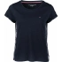 Dámské krátké tričko UW0UW01374 tmavě modré - Tommy Hilfiger