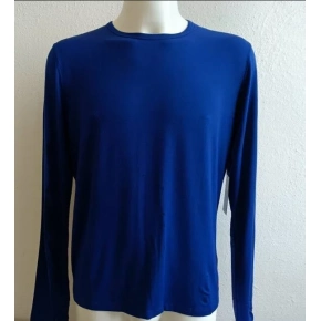 Pánske tričko s dlhým rukávom 714753030001 modré - Ralph Lauren
