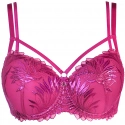 Dámska push-up podprsenka V-10261 Fuchsie tmavo ružová - Axami