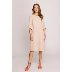 Dámske šaty S393 béžové - Stylove
