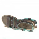 Dámske sandále Lola Lady W WL141650-30 - Tmavo hnedá s tyrkysovou - Wrangler