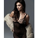 Zvodná nočná košieľka Vila Blanes Long Chemise čierna - Obsessive