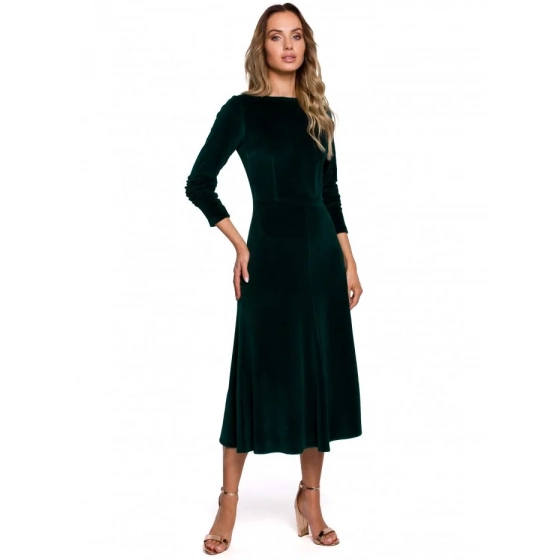 Dámske šaty M557 Zelená - MOE