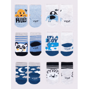 Chlapčenské bavlnené ponožky 6-pack SKA-0123C-AA00 viacfarebné - Yoclub