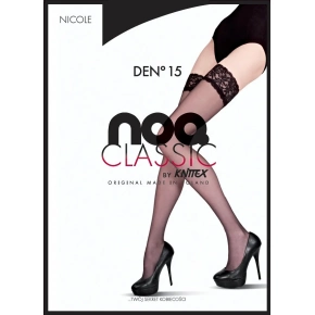 Dámske samodržiace pančuchy Knittex Nicole 15 deň Čierna - Knittex NOQ