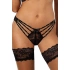 Dámske sexy tangá V-10088 Čierna - Axami