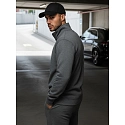 Bluza męska rozpinana bez kaptura antracytowa BX4111
