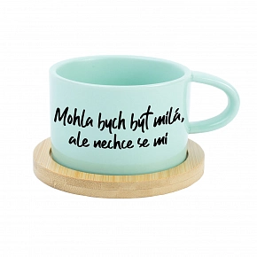 MOHLA BYCH BÝT MILÁ, ALE NECHCE SE MI - mint hrníček makronka 200 ml
